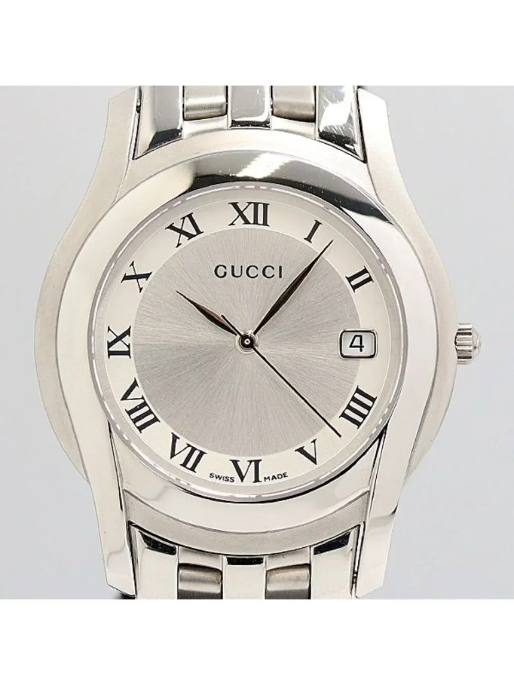 Gucci Quartz Silver Dial Date Watch